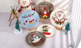 Christmas DIY Cross Stitch Embroidery Starter Kit Set for Beginners