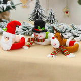 2Pcs  Christmas Curtain Buckle Christmas Party Home Decoration Cute Santa Claus Snowman Elk Window Curtain Buckle Decoration