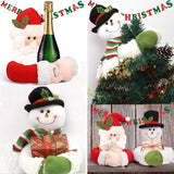 2Pcs  Christmas Curtain Buckle Christmas Party Home Decoration Cute Santa Claus Snowman Elk Window Curtain Buckle Decoration