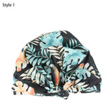 Women Shower Cap Reusable Long Hair Cap Bathroom Waterproof Hair Cap Elasticity Bathing Shower Hat