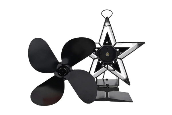4-Blade Heat Powered Stove Fan
