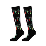 Pair of Mixed Patterns Christmas Knee-High Compression Socks