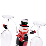 Christmas Wine Bottle and Glass Holder Storage Drying Stand