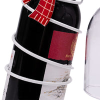 Christmas Wine Bottle and Glass Holder Storage Drying Stand