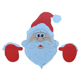 Santa Claus Christmas Fence Peeker Decoration Outdoor Garden Decor