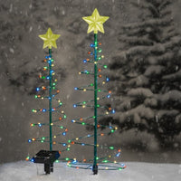 LED Solar Powered Christmas Tree Stake Light Outdoor Solar In-ground Light