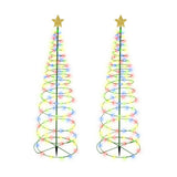 LED Solar Powered Christmas Tree Stake Light Outdoor Solar In-ground Light