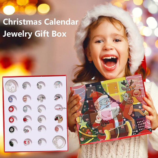 Christmas Jewellery Advent Calendar with Bracelets Set