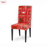 2Pcs Christmas Chair Covers