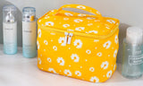 Daisy Printed Cosmetic Bag