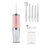 Electric Cordless Water Flosser with Four Nozzles