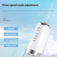 Electric Cordless Water Flosser with Four Nozzles