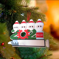 2Pcs Personalised 2021 Christmas Tree Ornament