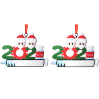 2Pcs Personalised 2021 Christmas Tree Ornament