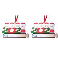 2Pcs Personalised 2021 Christmas Tree Ornament