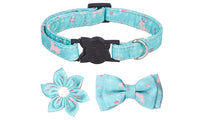 Christmas Pet Collar with Two Bow Ties Set