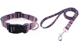 Boho Pet Collar with Leash Set