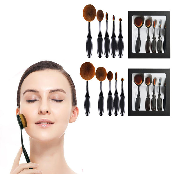 5-Piece Toothbrush Shape Makeup Brush Set