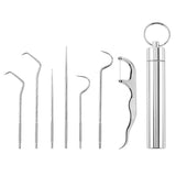 7-Piece Stainless Steel Toothpick Set