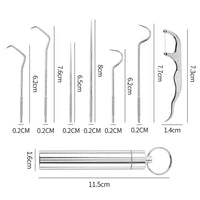 7-Piece Stainless Steel Toothpick Set