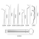 7-Piece Stainless Steel Toothpick Set