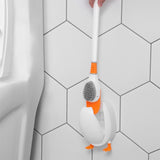 Duck Shaped Toilet Brush with Base for Deep Cleaning Bathroom