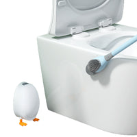 Duck Shaped Toilet Brush with Base for Deep Cleaning Bathroom