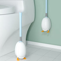 Duck Shaped Toilet Brush with Base for Deep Cleaning Bathroom