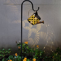 Watering Can LED Light Solar Powered Outdoors Lamp for Garden Courtyard Patio Terrace