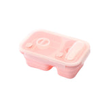 Collapsible Silica Gel Outdoor Lunch Box Leakproof Folding Food Storage Food Preparation Container That Can Be Separated