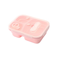 Collapsible Silica Gel Outdoor Lunch Box Leakproof Folding Food Storage Food Preparation Container That Can Be Separated