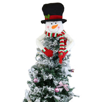 Christmas Tree Topper Decoration Santa Claus Snowman Elk Xmas Holiday Home Party Decorations