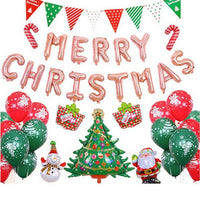 Merry Christmas Balloons Set Foil Balloon Party Home Décor