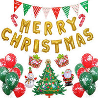 Merry Christmas Balloons Set Foil Balloon Party Home Décor