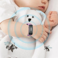 Ultrasonic Anti-Mosquito Repellent Bracelet Rechargeable Electronic Mosquito Repel Wrist Band