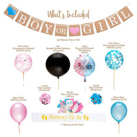 64Pcs Gender Reveal Party Supplies