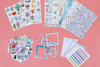 DIY Journal Kit with Scrapbooking Supplies Stickers