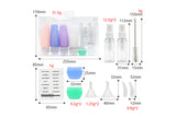 14Pcs Silicone Leakproof Travel Bottles Set for Toiletries