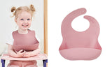 Set of 4Pcs Silicone Baby Bibs