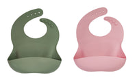 Set of 4Pcs Silicone Baby Bibs