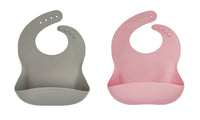 Set of 4Pcs Silicone Baby Bibs