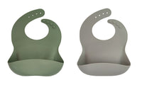 Set of 4Pcs Silicone Baby Bibs