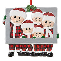 2Pcs Christmas Family Member Photo Frame Pendant