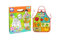 DIY Kids Graffiti Apron with 12Pcs Paintting Pens