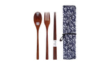 Wooden Flatware Tableware Cutlery Set