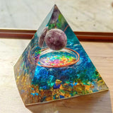 Orgonite Pyramid Resin Desktop Ornament