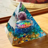 Orgonite Pyramid Resin Desktop Ornament