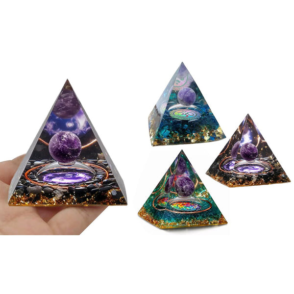 Orgonite Pyramid Resin Desktop Ornament