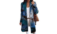 Printed Wool Blend Coat