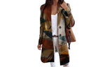 Printed Wool Blend Coat